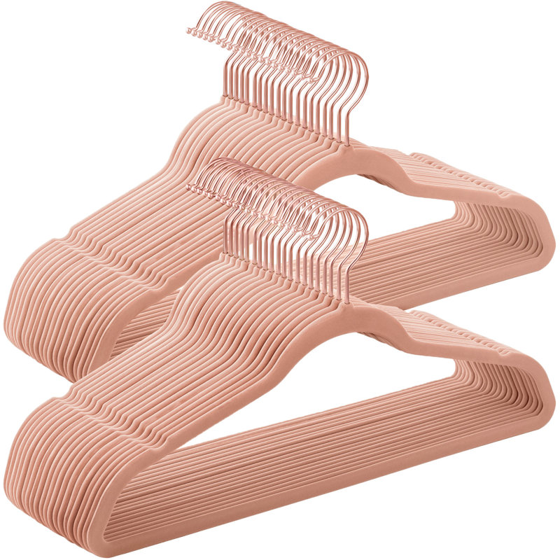 Taequan Non-Slip Standard Hanger, Pink, 50
