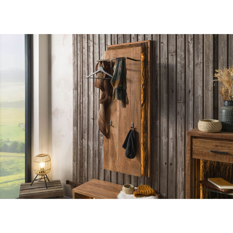 BARK Solid Wood Wall Mounted Coat Rack