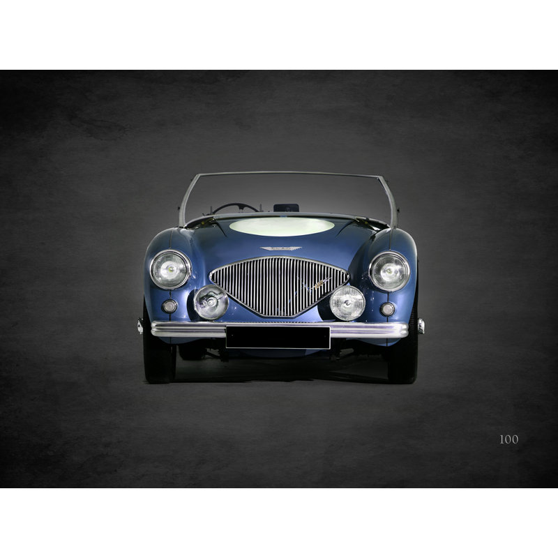 «Austin-Healey 100 1953» par Mark Rogan, reproduction d'art sur toile tendue, H 12 po x l 16 po