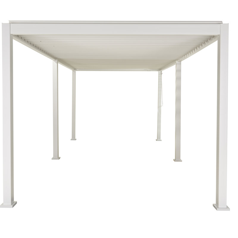 Aluminum Pergola, 250cm H x 600cm W x 300cm D, White