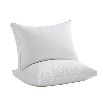 Plush-Firm Goose Down & Feather Pillow