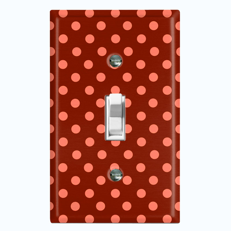 Patterned 1 - Gang Toggle Light Switch Standard Wall Plate