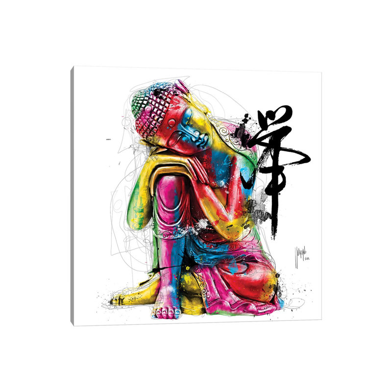Bouddha Feng Shui by Patrice Murciano - Wrapped Canvas Print, 93.98 cm H x 93.98 cm W x 3.175 cm D
