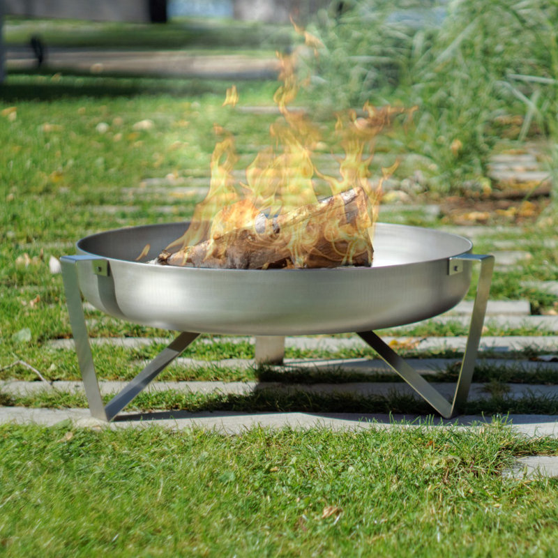 Round Stainless Steel Fire Pit
