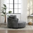 Upholstered Slipcovered Barrel Chair-843196836