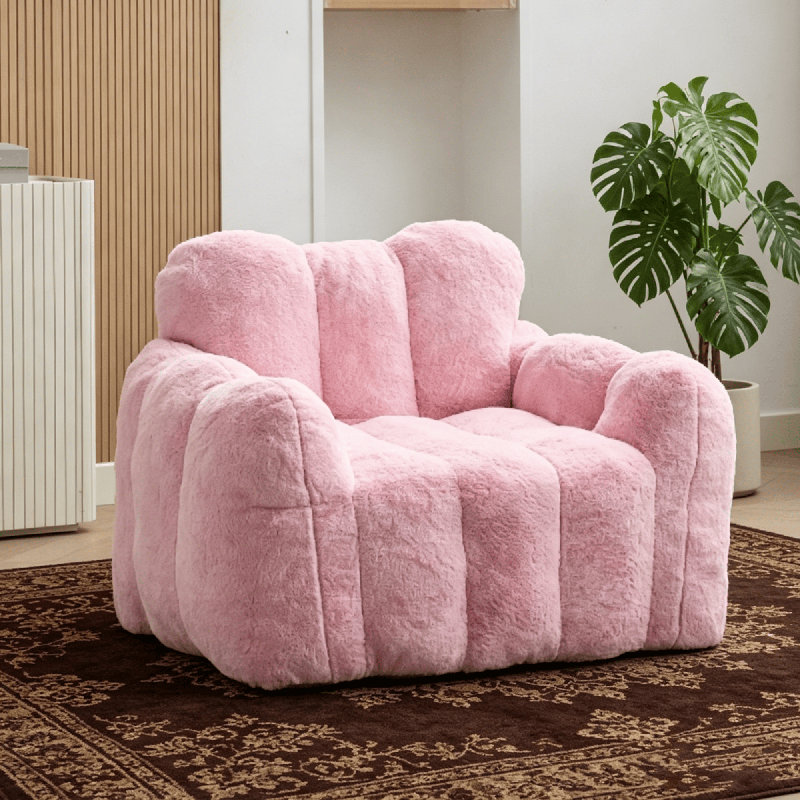 Méridienne Cloud - Compressé, poignées, 380 lb, sans assemblage, Rose
