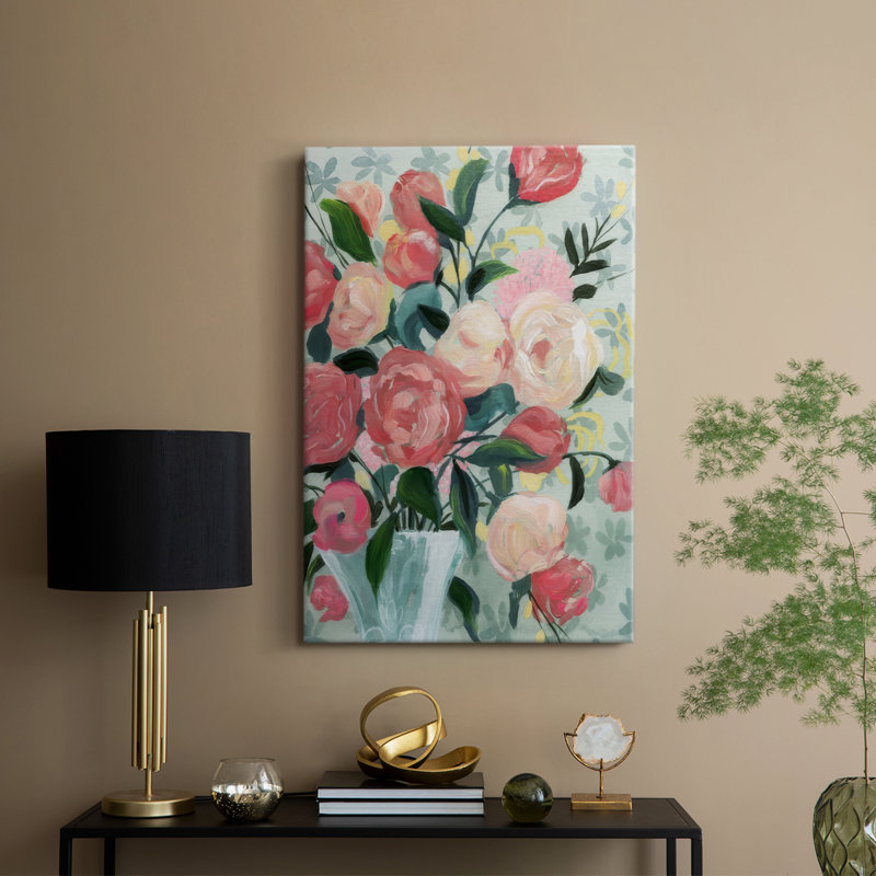 Painted Posies I - Custom Cavra Gallery, H 60 po x l 40 po