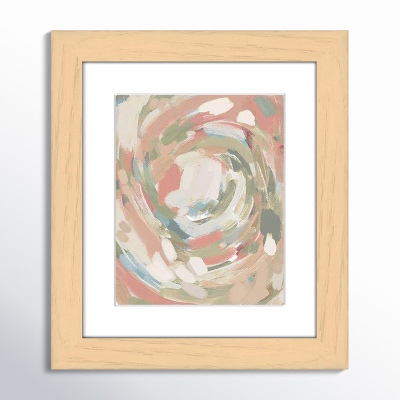«Curtis Carmelo Abstract Energy Spring Colors», impression encadrée sur papier par Leah Straatsma