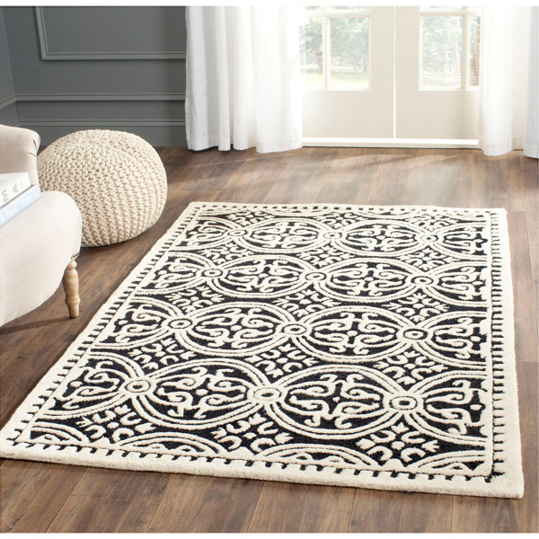 Charlton Home® Cambridge Hand Tufted Wool Geometric Rug & Reviews | Wayfair