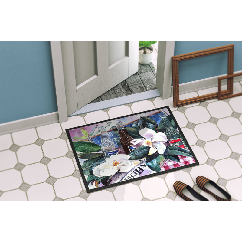 Barq's and Magnolia Non-Slip Indoor Door Mat, Rectangle 1'6" x 2'3"