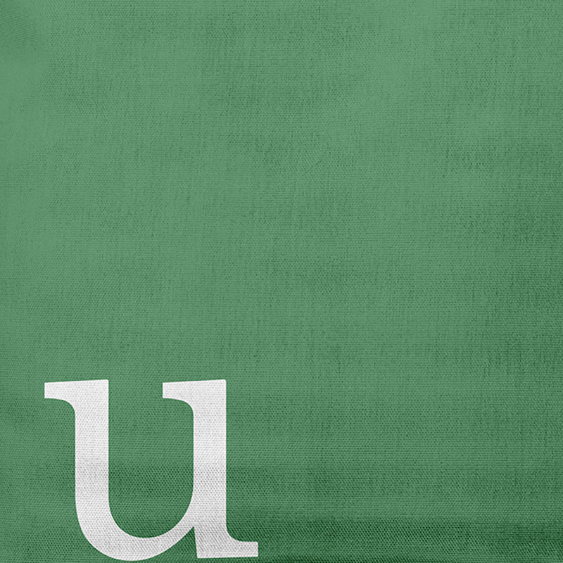 Coussin décoratif intérieur / extérieur Modern Monogram, Vert