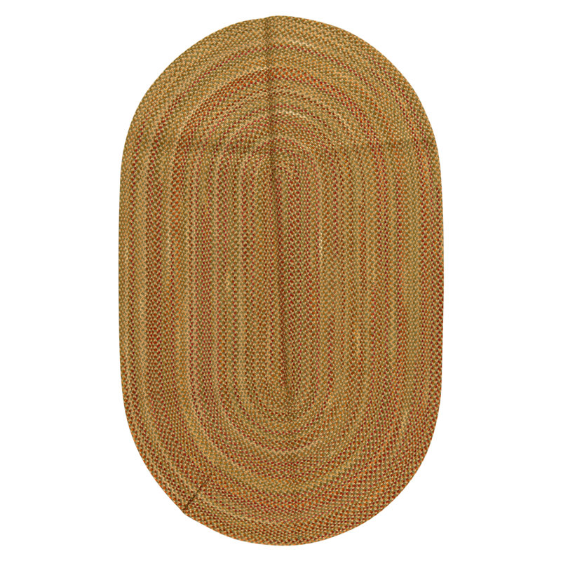 Hand Knotted Wool Area Rug in Green