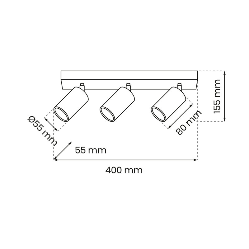 Hudson Ceiling Spotlight, White