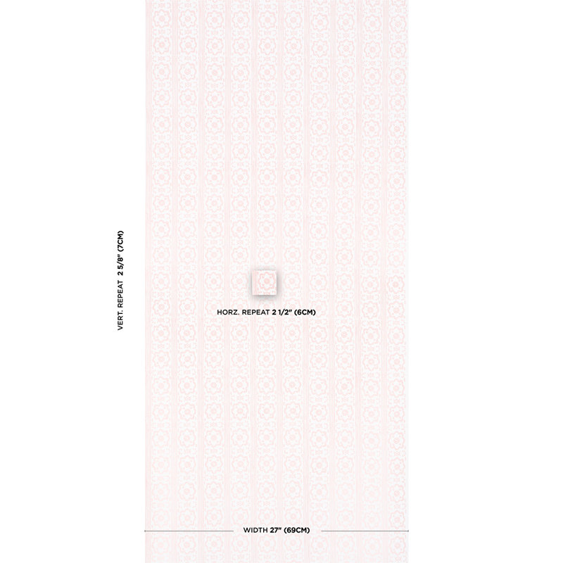 Sunda Hand Blocked Print Wallpaper, Blush