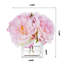 Hortensia en fleurs dans un vase en verre-891244379
