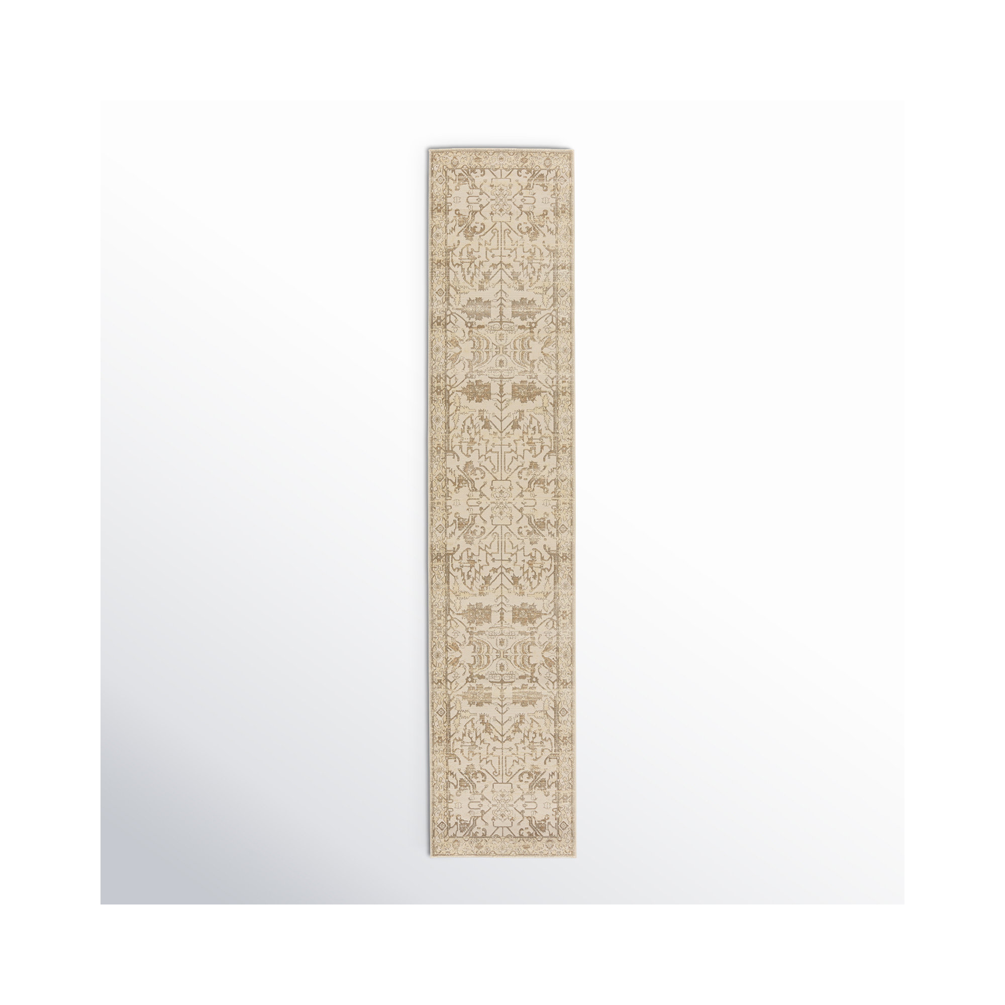 Cupertino Cream Rug, Runner 2'6" x 12'