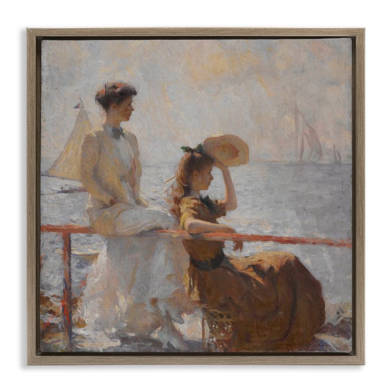 «Classic Summer Day Women», art mural sur toile flottante par one1000paintings, H 25 po x l 25 po