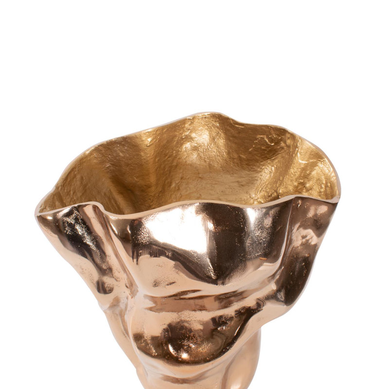 Teresina Gold Aluminum Vessel- Tall