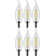 40 Watt Equivalent CA10 E12/Candelabra Dimmable 3000K LED Bulb