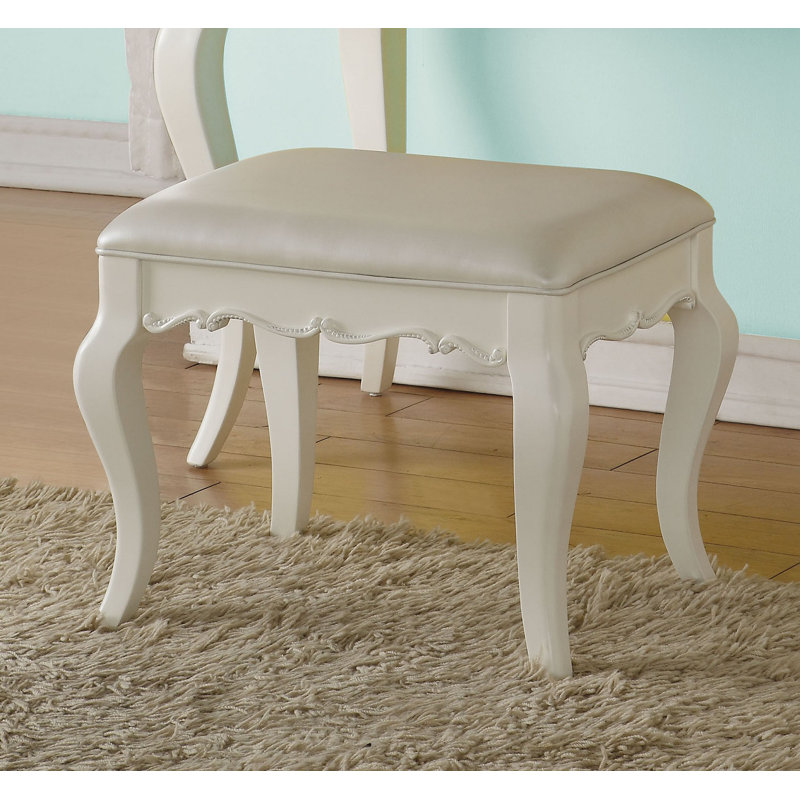 Solid + Manufactured Wood Accent Stool