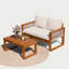 Chaise 2 places avec table basse Aira