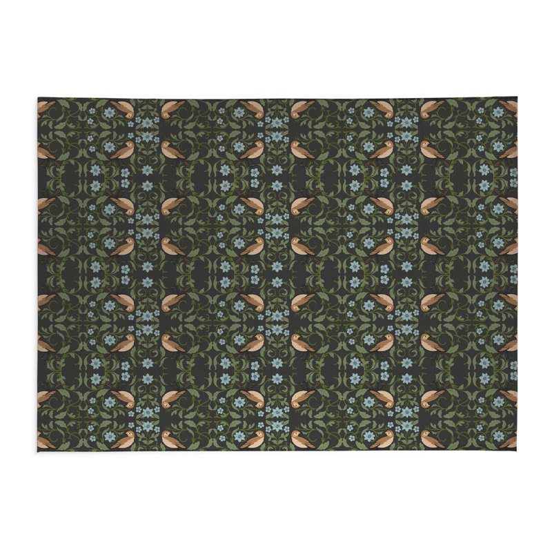Tweetie Soft Step Outdoor Area Rug, Charcoal, Rectangle 6' x 4'