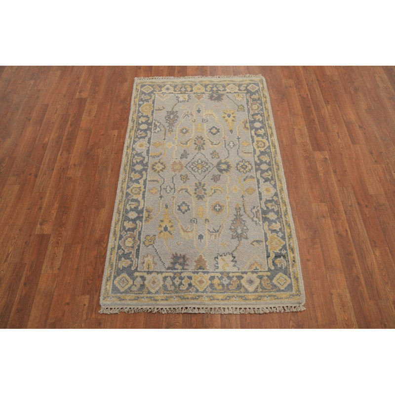 Tapis transitionnel en laine Oushak 3 x 5