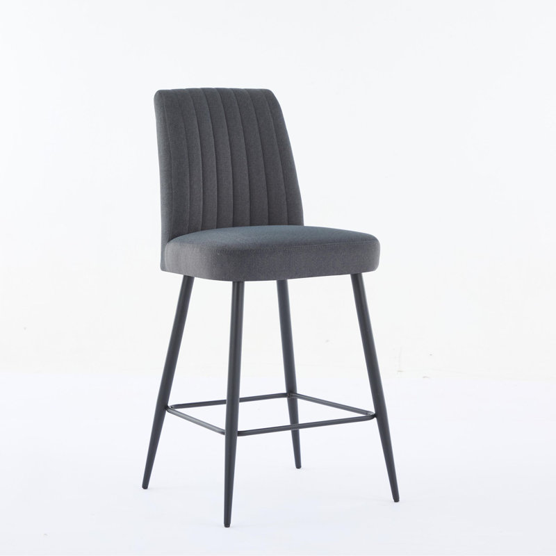 Chaise de bar, Gris foncé