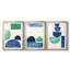 Elementary Shapes I - Impression personnalisée de qualité supérieure avec cadre mat - 3 pièces
