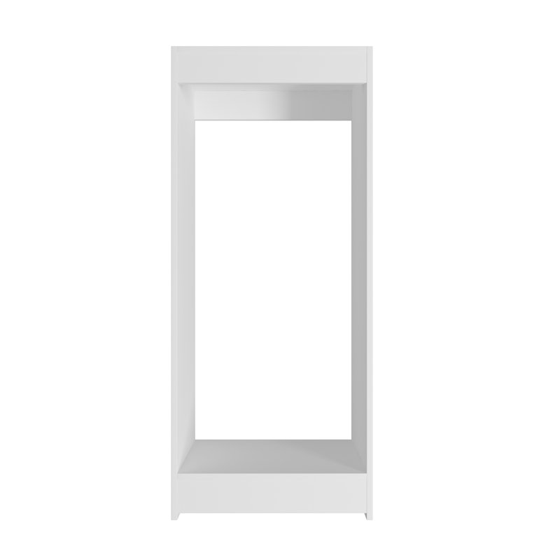 Système de placard à double penderie, Blanc, 46 po x 19,5 po x 14 po