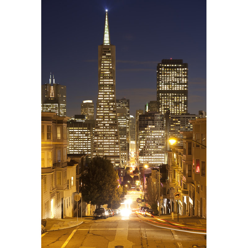 San Francisco Downtown by Anton_Sokolov - Wrapped Canvas Print, 46cm H x 30cm W