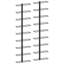 Lorrona Wall-mounted Wine Racks for 18 Bottles Black Iron