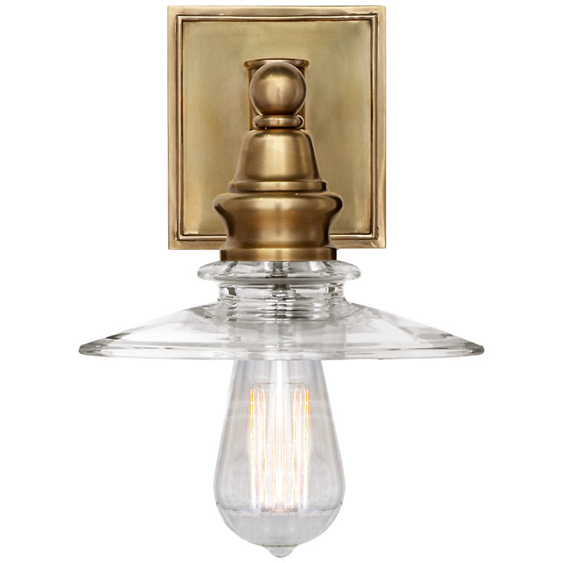 Chapman & Myers Covington Shield Sconce, Antique-Burnished Brass