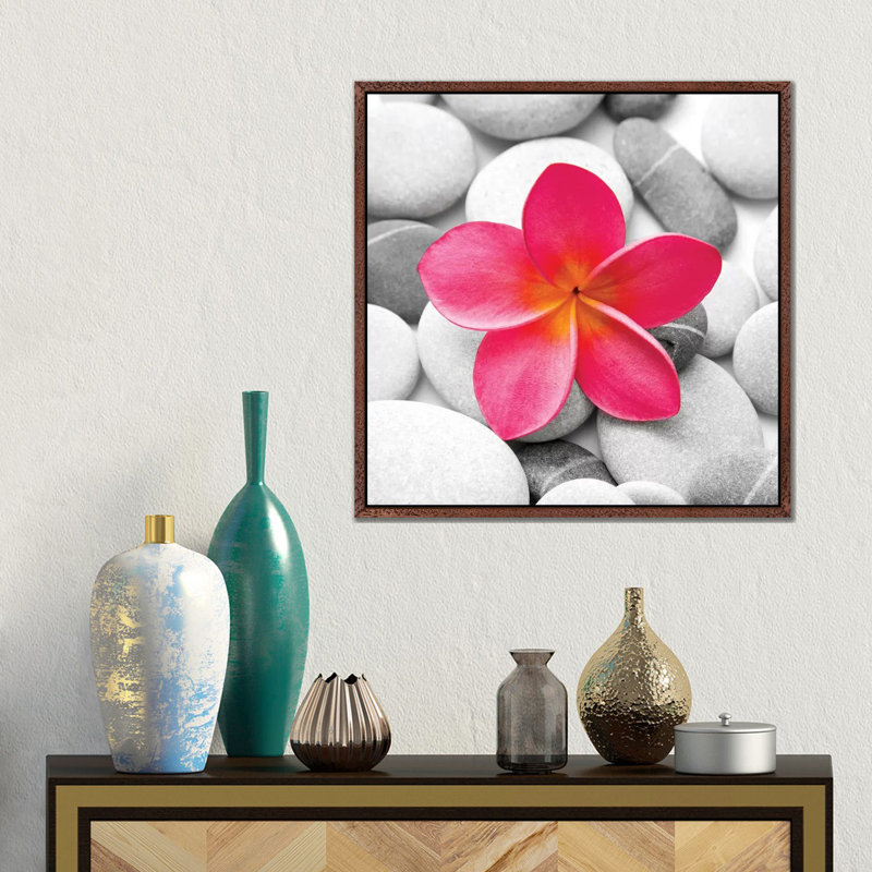 Zen Flower by PhotoINC Studio - Print on Canvas, 45.72 cm H x 45.72 cm W, Classic Wood Floater Framed