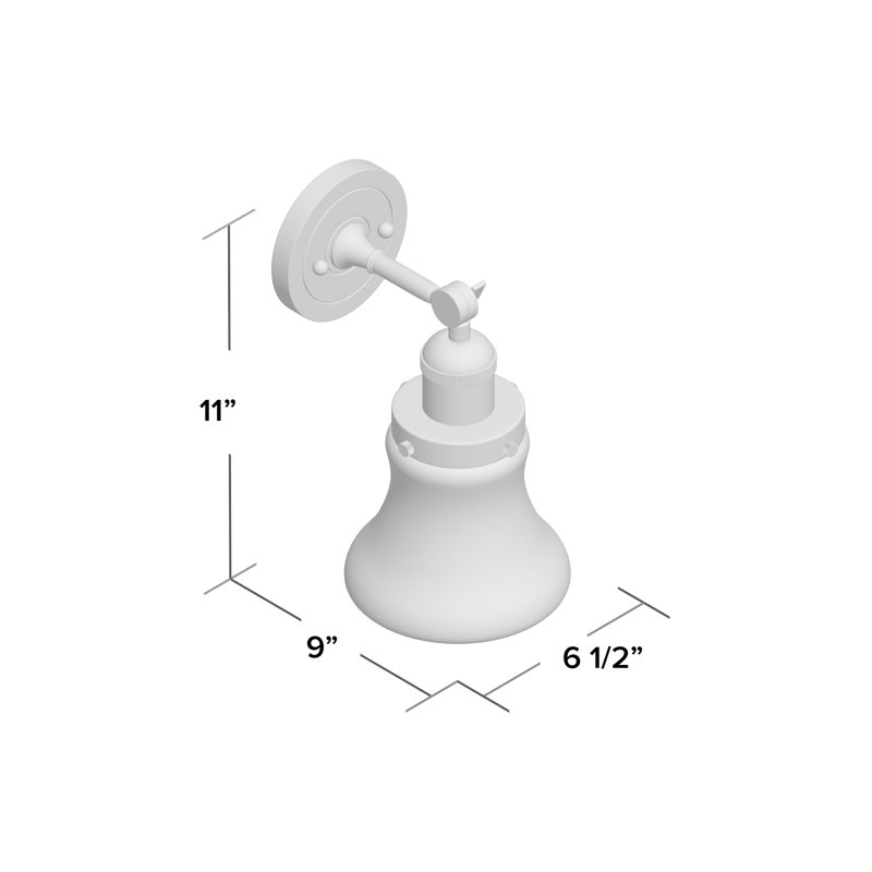 Edda Dimmable Bath Sconce, 60 Watt Vintage Incandescent Bulb, Seedy, Matte Black