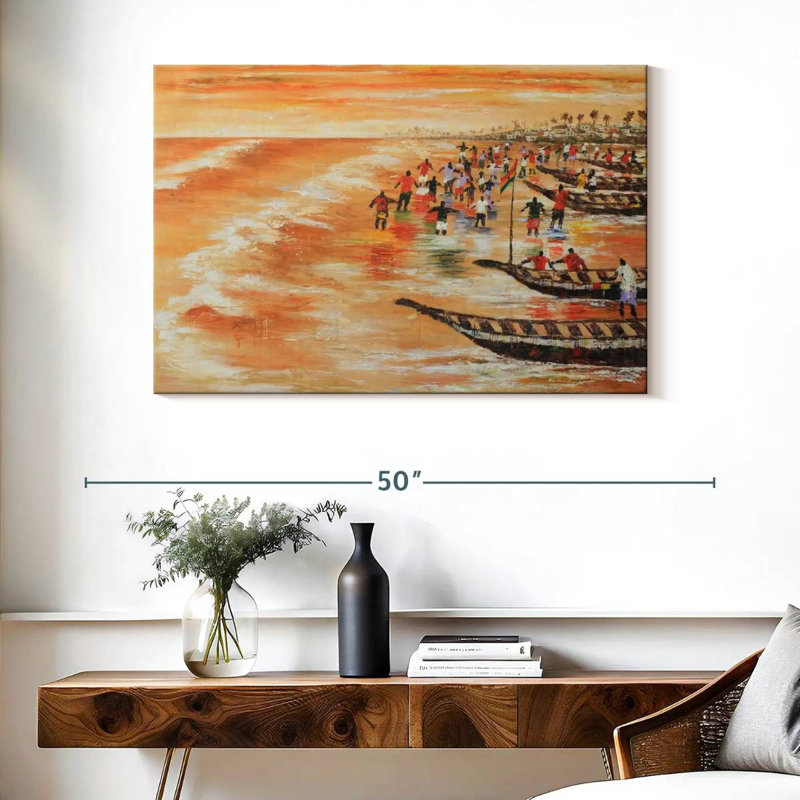A seascape Aletra, H 26 po x l 39 po