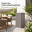35 Gallon Outdoor Trash Can with Lid and Drip Tray