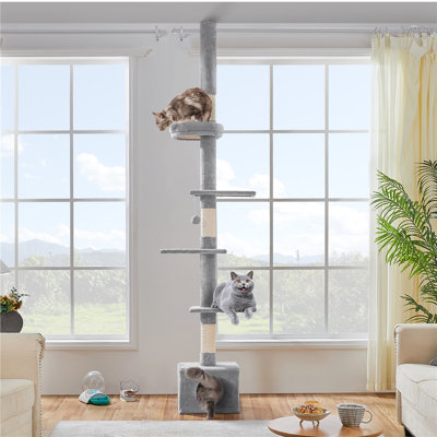 7.4-8.7FT Floor-to-Ceiling Cat Tree
