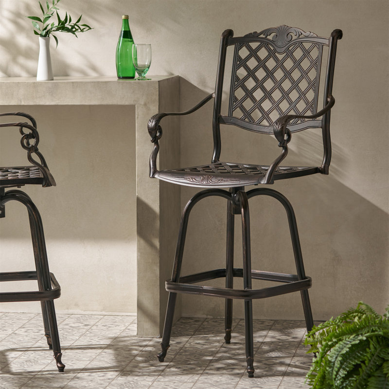 TABOURET DE BAR EN FONTE D'ALUMINUM
