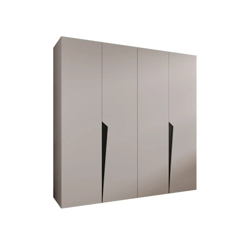 Manufactured Wood Wardrobe, Black
