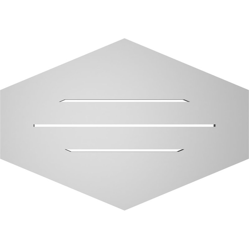 Pente verticale verticale en uréthane 5 pi, H 1 po x l 26 po x L 18 po
