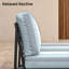 Chaise de patio modulaire d'extérieur sans accoudoirs avec coussins Sunbrella Oltjana-124176917