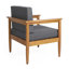 Fauteuil club en bois