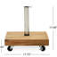 Base de parasol carrée en béton léger - 17,59 po x 17,59 po x 16,94 po