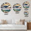 Baleine flottant dans le ciel - horloge murale pour enfants-93601541