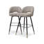 Cliff Swivel Upholstered Stool with Metal Frame-72767075-72767078