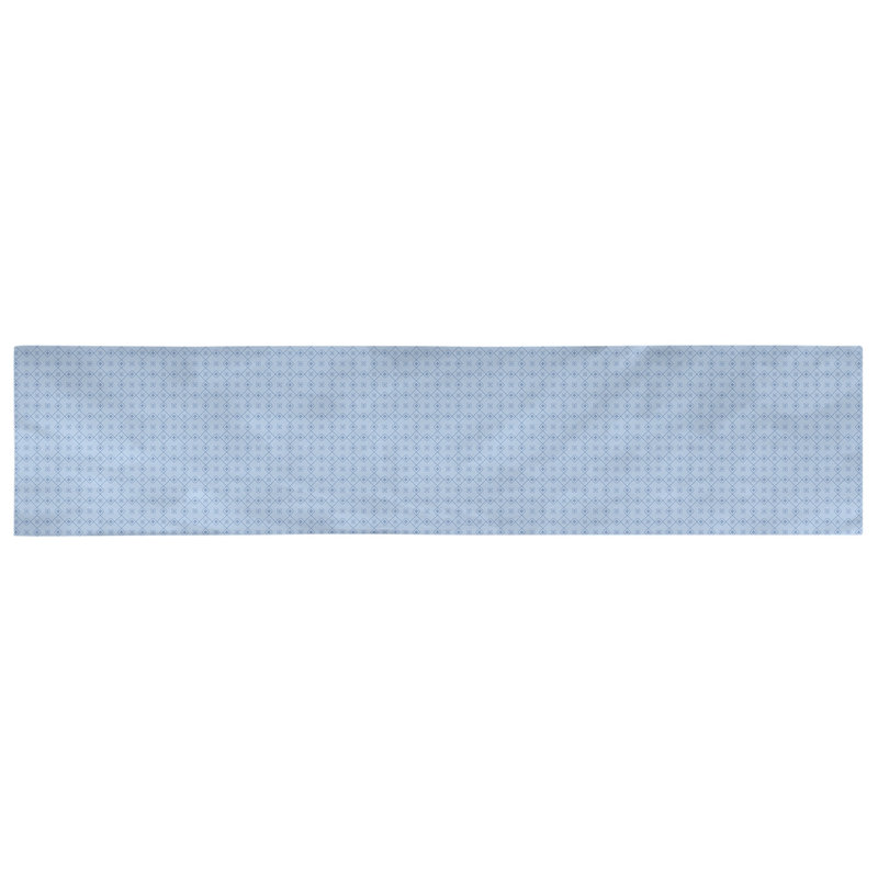 Chemin de table Avicia, 72 po x 16 po, Bleu, Coton