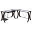 Bureau d'ordinateur en L Henley Cappuccino