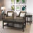 Lorraine Manufactured Wood Coffee Table with Storage Shelf-2047920336