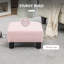 Repose-pieds avec repose-pieds HOMcom, petit tabouret avec revêtement en tissu de lin et pieds en plastique, repose-pieds cubique-2014459565